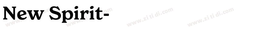 New Spirit字体转换
